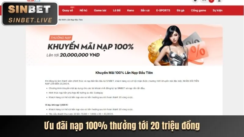 Thưởng nạp tiền hàng ngày tại Hubet88